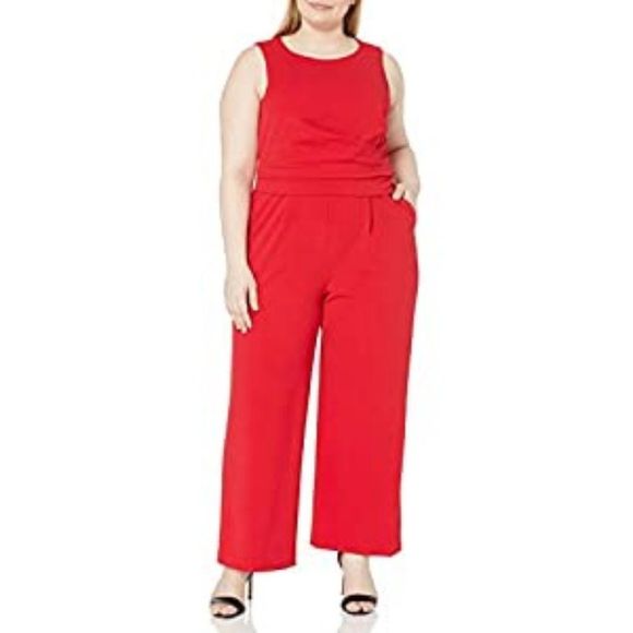 Calvin Klein Women's Plus Size Sleeveless Jumpsuit